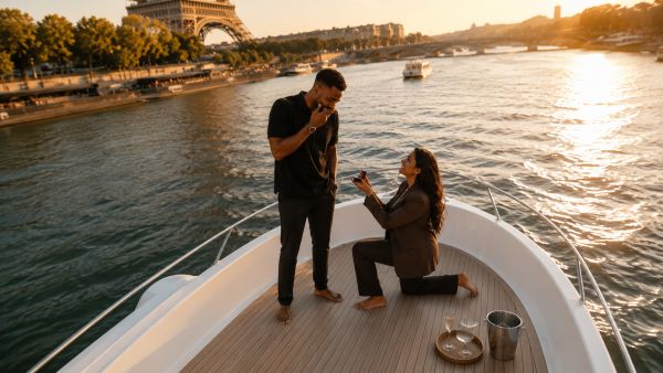 Comment organiser un dîner croisière à Paris pour une demande en mariage